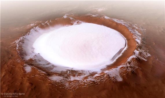 مخزن یخ در مریخ