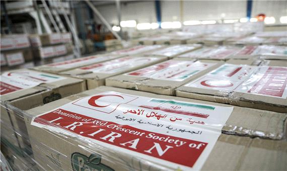 ارسال دارو، بسته غذایی و ملزومات پزشکی هلال‌احمر ایران به لبنان