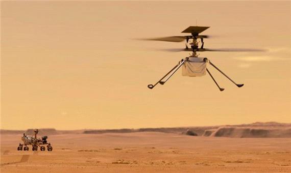 پرواز نخستین هلی‌کوپتر ناسا بر فراز مریخ با پخش زنده این رویداد تاریخی