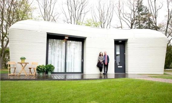 مستاجران خانه بتنی ساخته شده با چاپگر سه بعدی