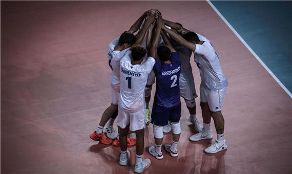 فرانسه با همه المپیکی‌ها به مصاف والیبال ایران می‌رود