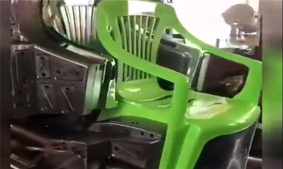 تولید صندلی پلاستیکی با استفاده از قالب تزریق پلاستیک