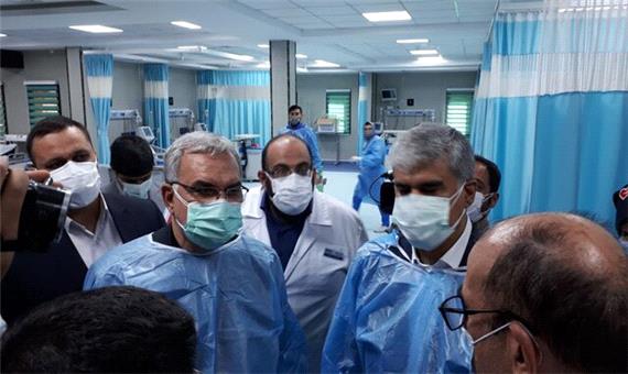 بازدید وزیر بهداشت از مراکز درمانی بیماران مبتلا به کرونا در کرمانشاه