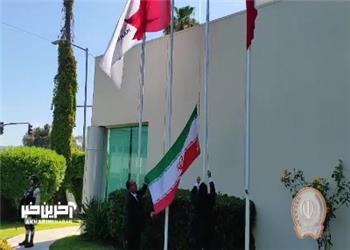 برافراشته شدن پرچم ایران در کمپ تیم ملی در مکزیک