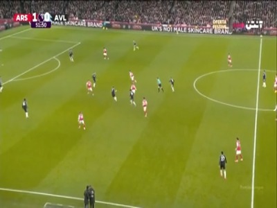 گل دوم آرسنال به استون ویلا