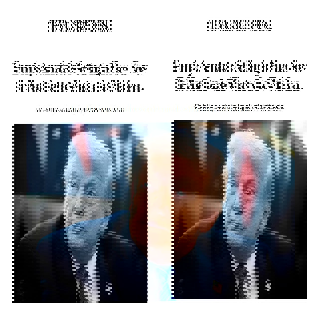 روایت وال استریت ژورنال از چالش ترامپ برای تصمیم‌گیری در برابر ایران