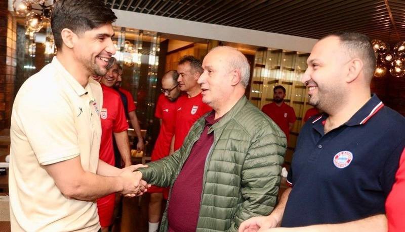 دیدار تاج با اعضای تیم ملی فوتسال در اندونزی