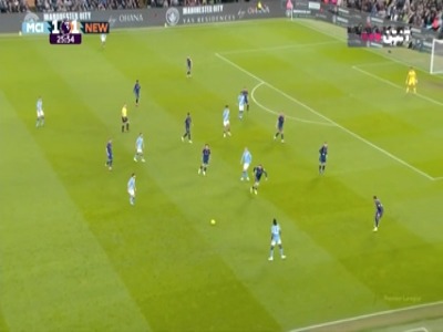 گل دوم منچسترسیتی به نیوکسل (اورایلی)