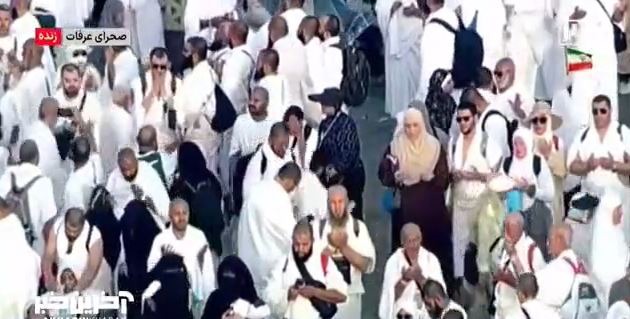 تصاویری از برگزاری مناسک حج تمتع در صحرای عرفات در عصر روز عرفه