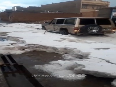 «اهر» در میانه خرداد سفیدپوش شد!