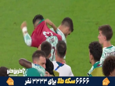 رونالدو در انتهای بازی پیراهن ژوتا را بر تن کرد