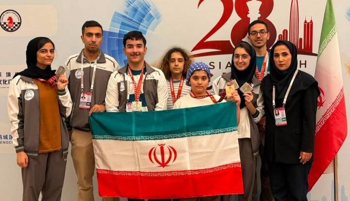 ۸ مدال شطرنج‌بازان ایران در مسابقات رده‌های سنی آسیا