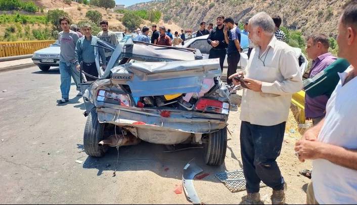 تصادف ۱۲ خودرو با ۲۲ مصدوم در جاده یاسوج؛ علت حادثه در دست بررسی است