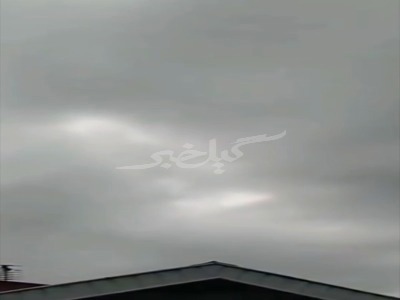 لحظه برخورد هولناک صاعقه به زمین در گیلان