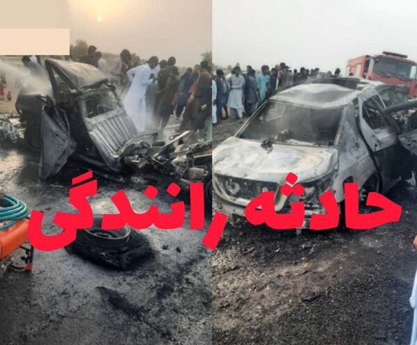 تصادف مرگبار پژو ۴۰۵ با کامیونت در محور سرباز با ۷ کشته
