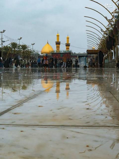 بارش باران در بین‌الحرمین