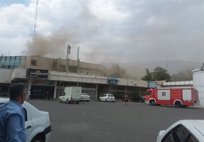 آتش‌سوزی در مجموعه ورزشی انقلاب