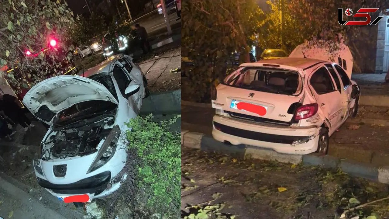 شاخ به شاخ ۲۰۷ با پژو ۴۰۵ حادثه آفرید