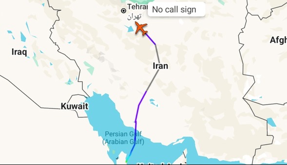 فارس: هواپیمای سلطنتی قطر به تهران رسید